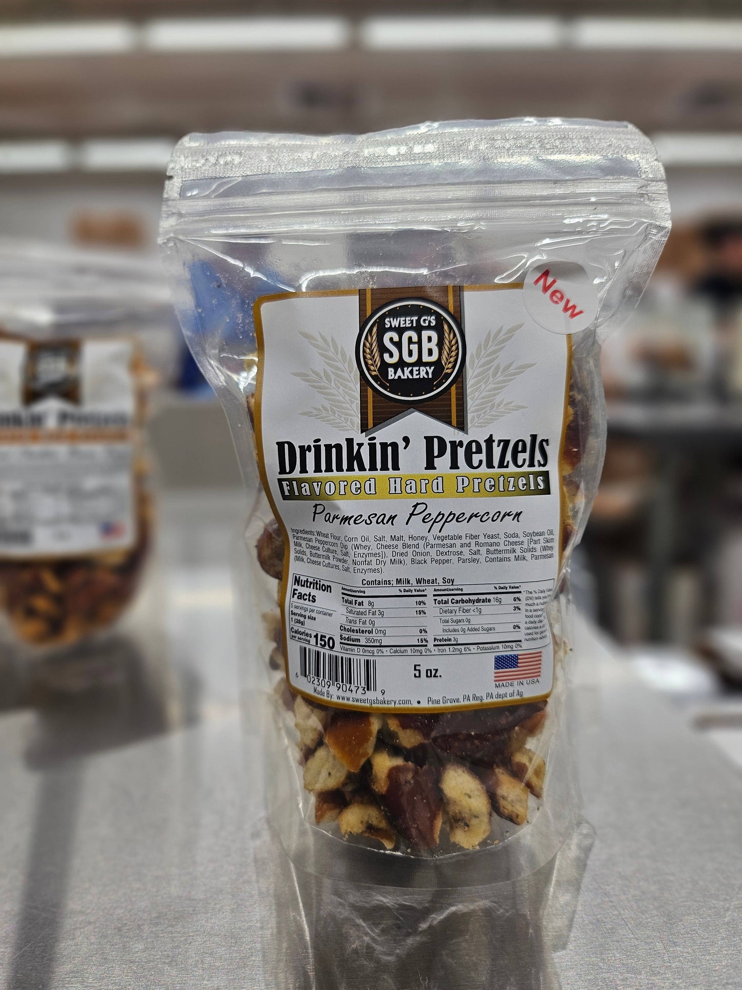 Assortment Flavored Hard Pretzels 5oz Bags