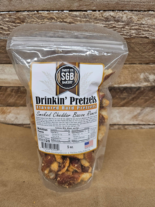 Assortment Flavored Hard Pretzels 5oz Bags