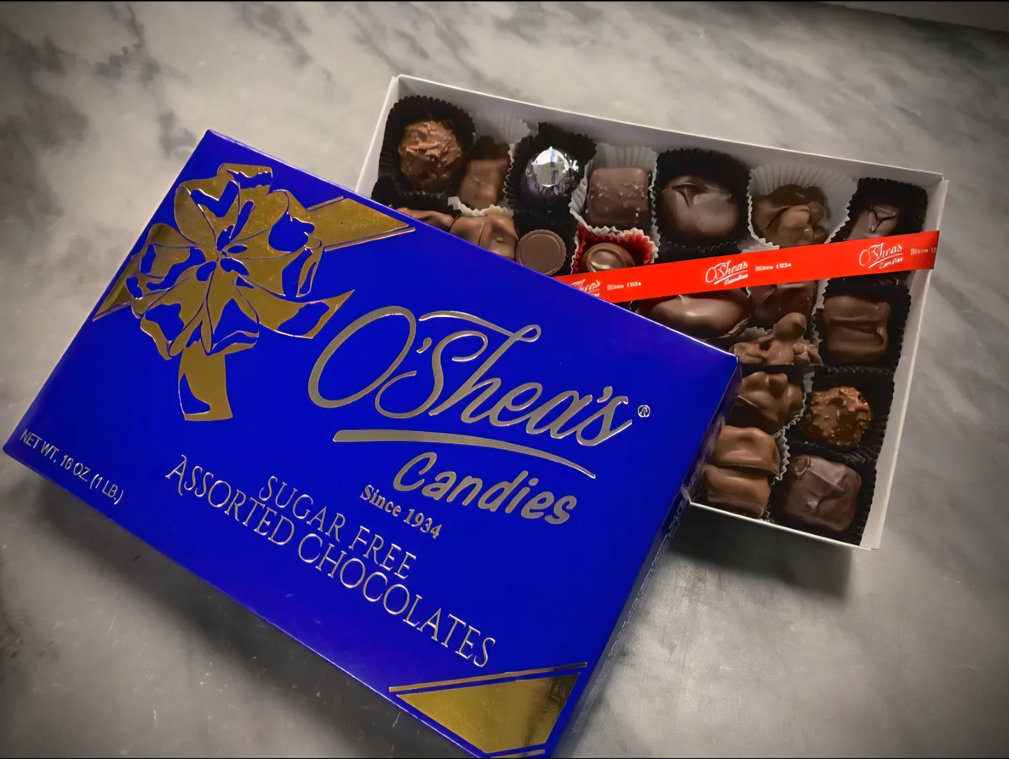 Sugar Free Deluxe Assorted Boxed Chocolates/ 1 lbs