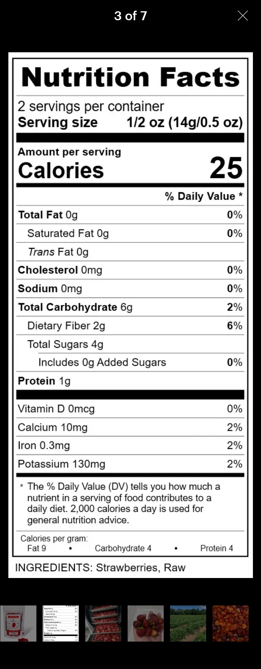 Strawberry Slices/Organic/Freeze Dried