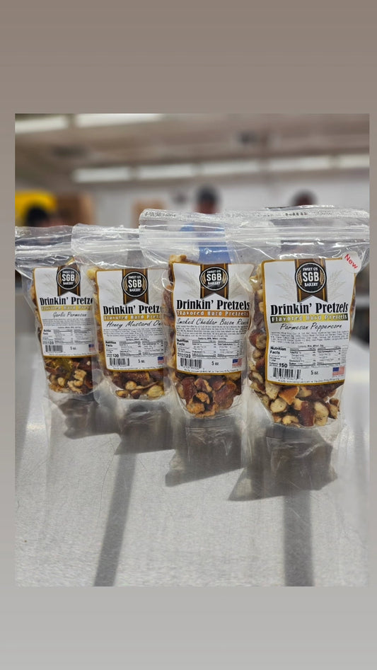 Party Box Assortment Flavored Hard Pretzel 1.5oz Bags