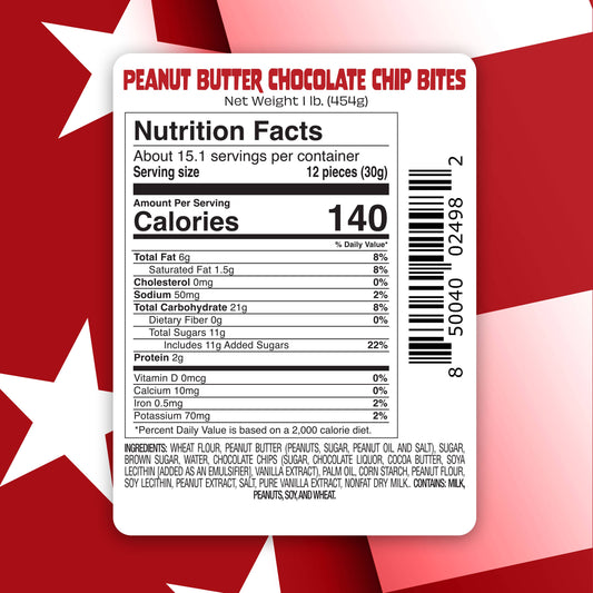 PB Chocolate Chip Cookie Dough- freeze-dried