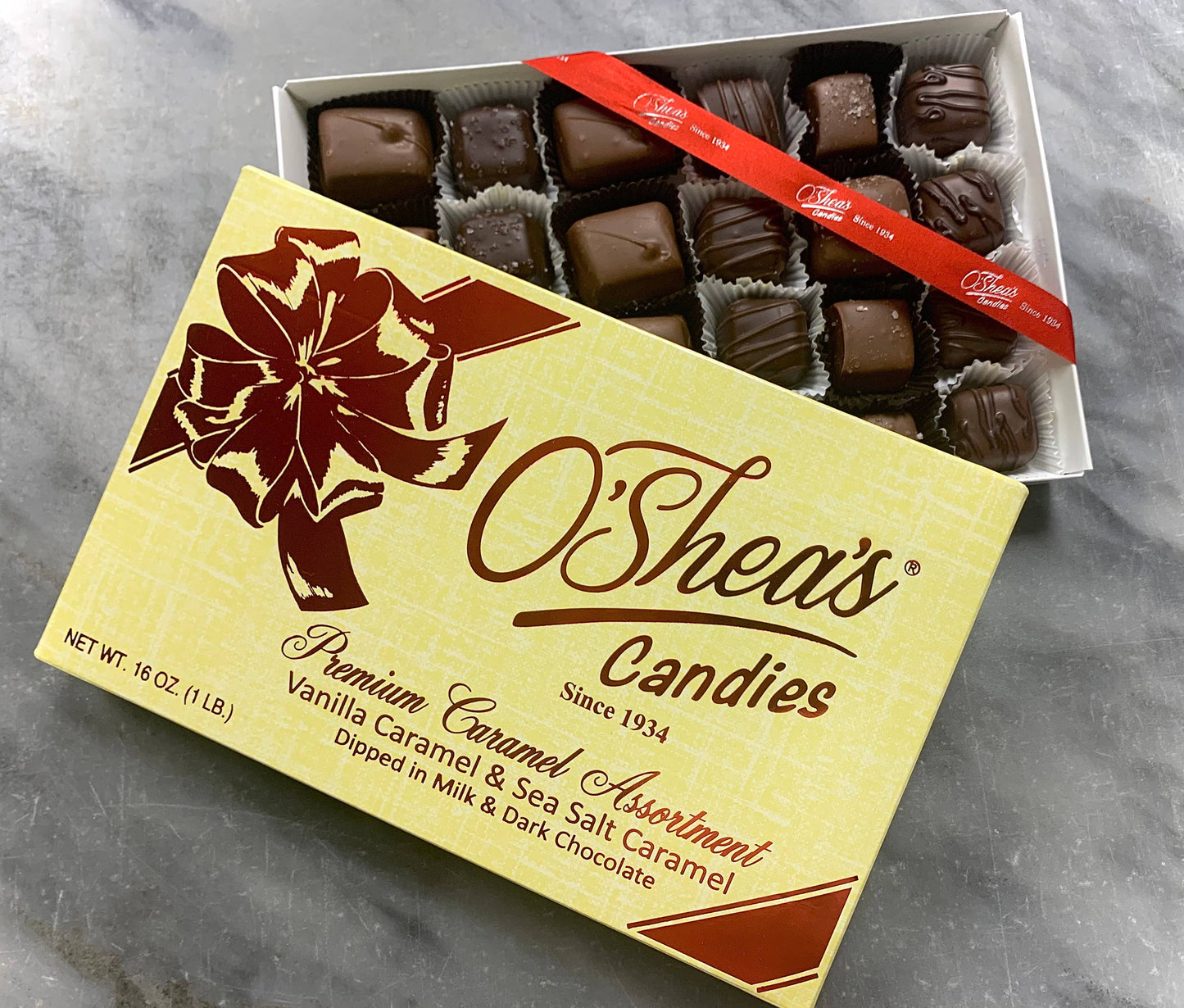 Deluxe Caramel Assortment Milk & Dark Chocolate Gift Box