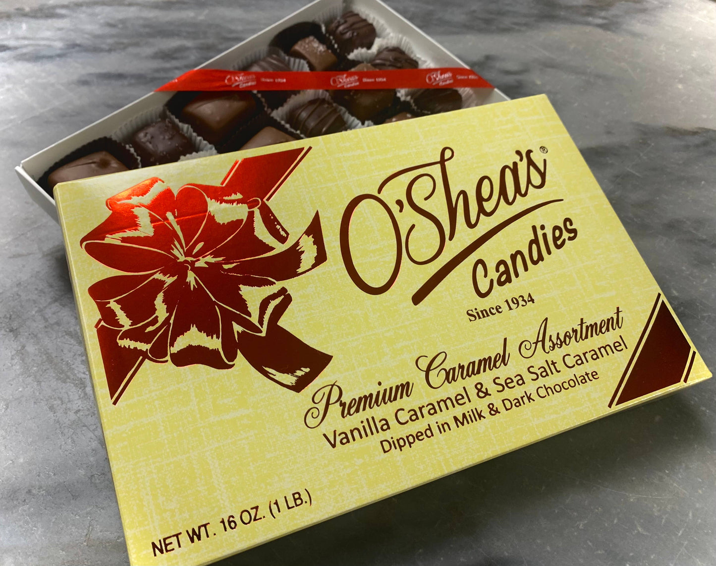 Deluxe Caramel Assortment Milk & Dark Chocolate Gift Box