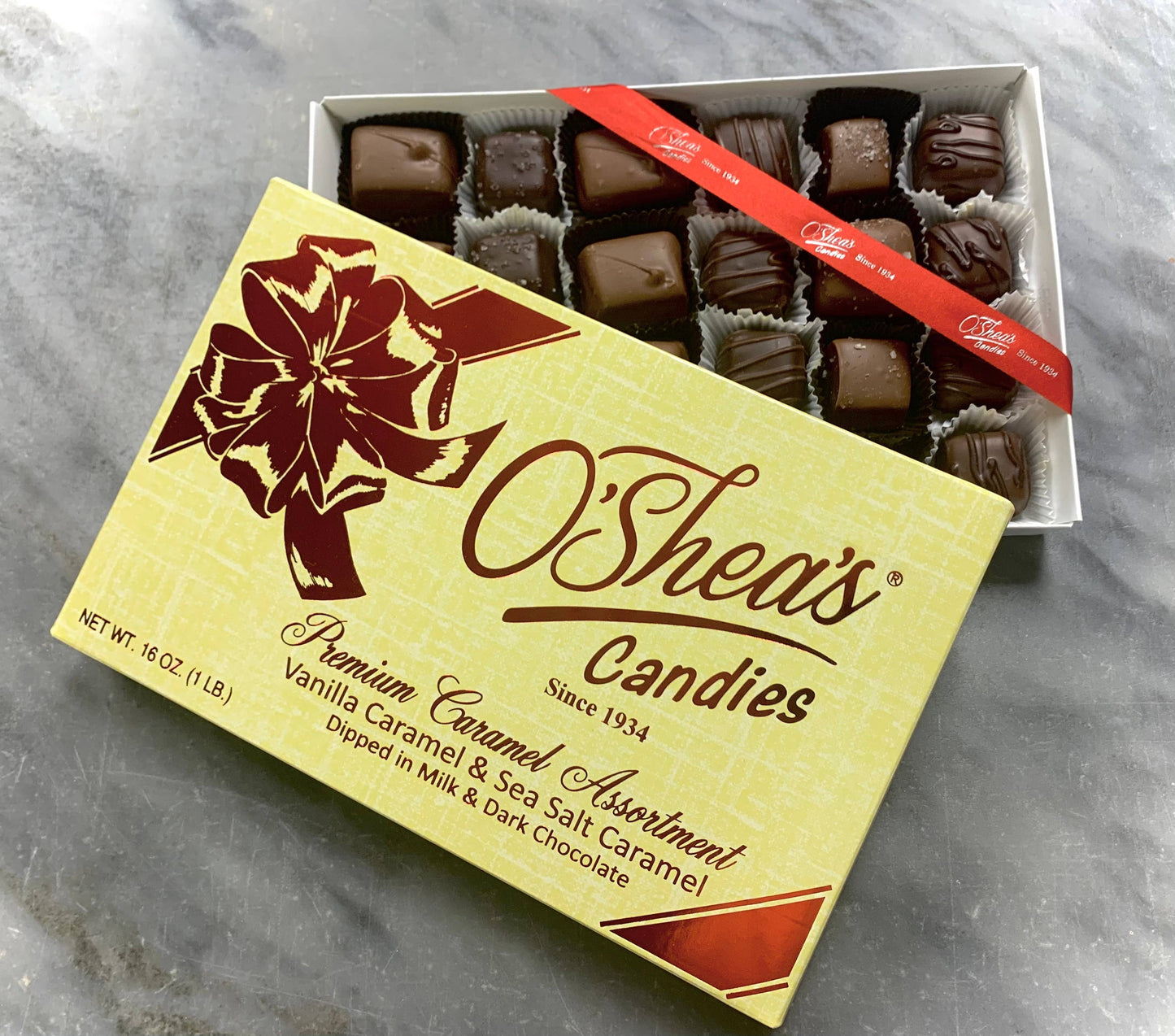 Deluxe Caramel Assortment Milk & Dark Chocolate Gift Box