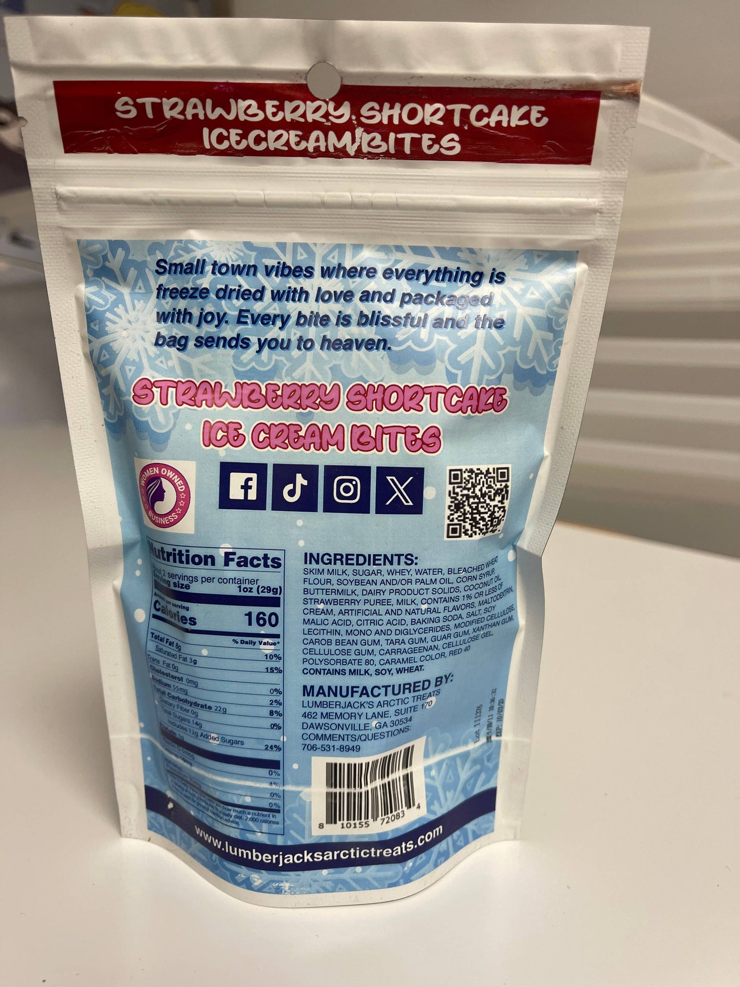 Strawberry Shortcake Ice Cream Bites